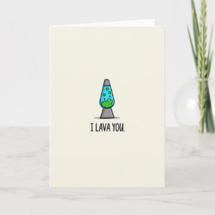 Grappige I Lava You Puncard Kaart