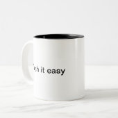 Grappige I.T. Computer Humor Minimalistische Monog Tweekleurige Koffiemok (Voorkant links)