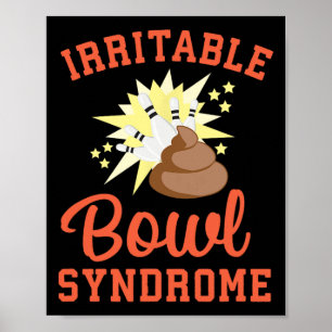 Grappige Ibs Poepgrap Prikkelbare Darm Syndroom Bo Poster