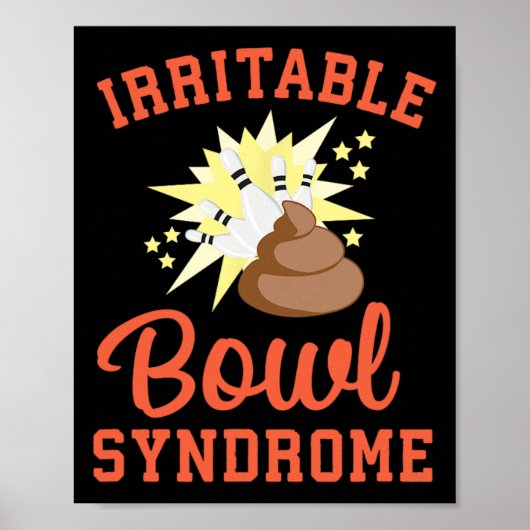 Grappige Ibs Poepgrap Prikkelbare Darm Syndroom Bo Poster (Voorkant)