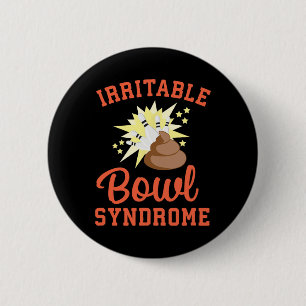 Grappige Ibs Poepgrap Prikkelbare Darm Syndroom Bo Ronde Button 5,7 Cm
