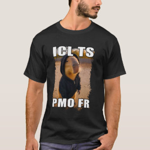 Grappige ICL TS PMO FR Ironische Capybara Meme Bra T-shirt