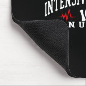 Grappige ICU-verpleegster Intensive Care Unit-verp Muismat (Hoek)