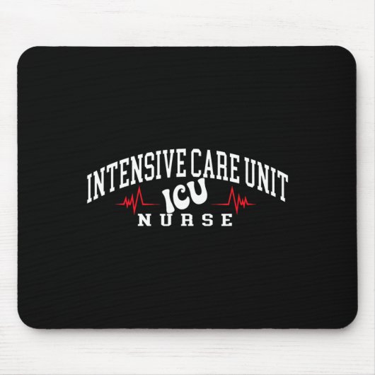 Grappige ICU-verpleegster Intensive Care Unit-verp Muismat (Voorkant)