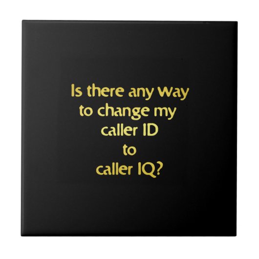 Grappige ID naar IQ grap Tegeltje (Voorkant)