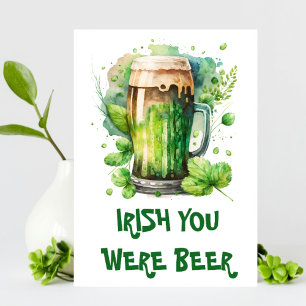 Grappige Ierse bier grap St. Patrick's Day Aankondiging