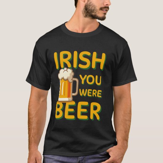 Grappige Ierse bier grap voor St. Patrick D T-shirt (Voorkant)