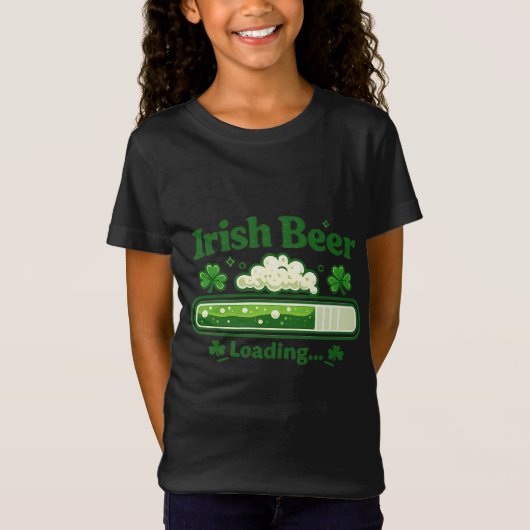 Grappige Ierse Bier Laadbalk St. Patrick' T-shirt (Voorkant)