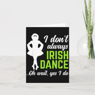 Grappige Ierse Dans Meisjes Vrouwen St. Patrick's Kaart