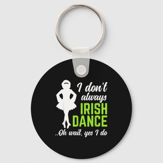 Grappige Ierse Dans Meisjes Vrouwen St. Patrick's  Sleutelhanger (Voorkant)