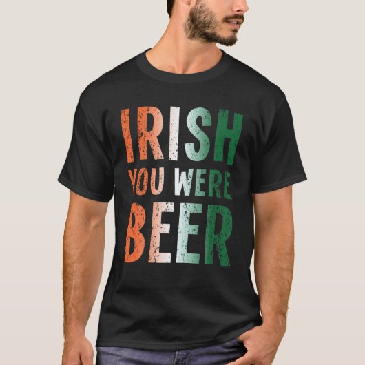 Grappige Ierse grap drank St. Patrick's Day knutse T-shirt (Voorkant)