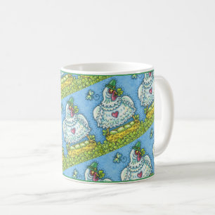 GRAPPIGE IERSE HEN, GROENE EIEREN EN KLAVERTJES DR KOFFIEMOK