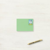 GRAPPIGE IERSE HEN, GROENE EIEREN EN KLAVERTJES DR POST-IT® NOTES (Op bureau)