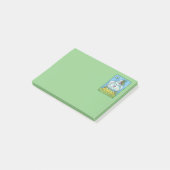GRAPPIGE IERSE HEN, GROENE EIEREN EN KLAVERTJES DR POST-IT® NOTES (Schuin)