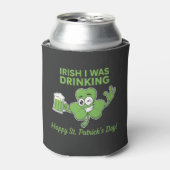 Grappige Ierse Ik Was Aan Het Drinken St. Patrick' Blikjeskoeler (Blikje Voorkant)