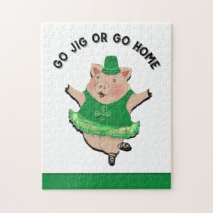 Grappige Ierse Jig Legpuzzel