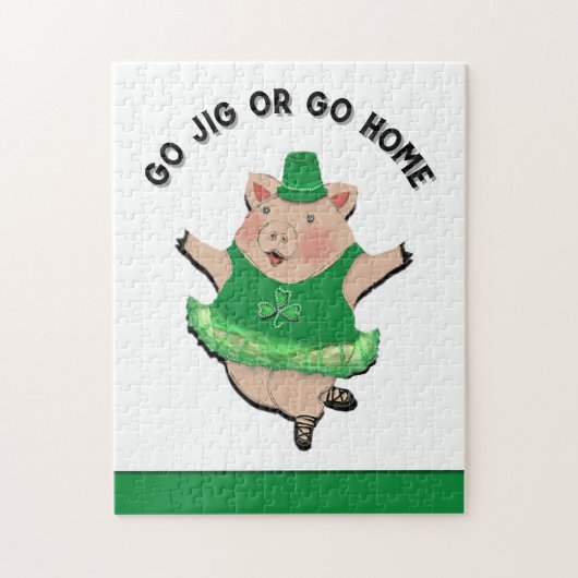 Grappige Ierse Jig Legpuzzel (Verticaal)