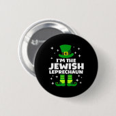 Grappige Ierse Joodse Leprechaun Happy St Patricks Ronde Button 5,7 Cm (Voorkant /achterkant)
