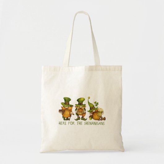 Grappige Ierse Kabouters Shenanigans St. Patrick's Tote Bag (Voorkant)