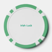 Grappige Ierse Kat Geluks Poker Chip (Achterkant)