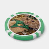Grappige Ierse Kat Geluks Poker Chip (Enkel)