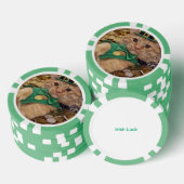 Grappige Ierse Kat Geluks Poker Chip (Opstapeling)