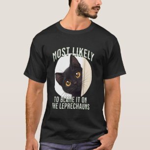 Grappige Ierse Kat - Zal het Waarschijnlijk de Sch T-shirt