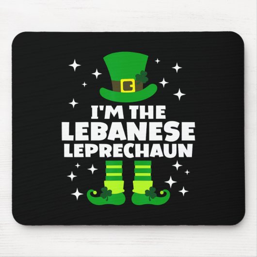 Grappige Ierse Lenese Leprechaun St. Patricks Dag Muismat (Voorkant)