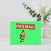 Grappige Ierse Leprechaun Briefkaart (Staand voorkant)