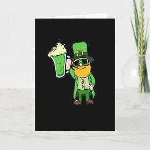Grappige Ierse Leprechaun tekening Kaart