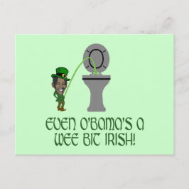 Grappige Ierse Obama Briefkaart