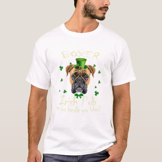 Grappige Ierse Pub Boxer Moeder Moeders Vrouwen Va T-shirt (Voorkant)