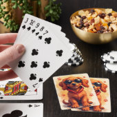 Grappige Ierse Rode Setter Kawaii Hond Pokerkaarten (Insitu)