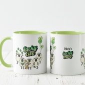Grappige Ierse Schapen Lucky Mok