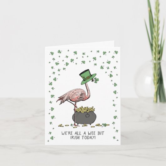 Grappige Ierse St. Patrick's Dag Kaart (Voorkant)