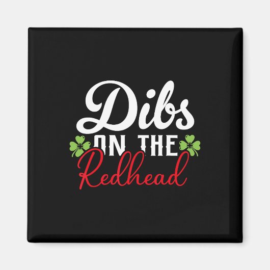 Grappige Ierse St Patricks Dag Klavertje Vier Clai Magneet (Voorkant)