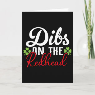 Grappige Ierse St. Patricks Dag Shamrock Dibs Op D Kaart