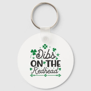 Grappige Ierse St Patricks Dag Shamrock Dibs Op De Sleutelhanger