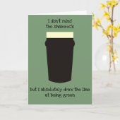 Grappige Ierse St. Patrick's Day Kaart (Gele Bloem)