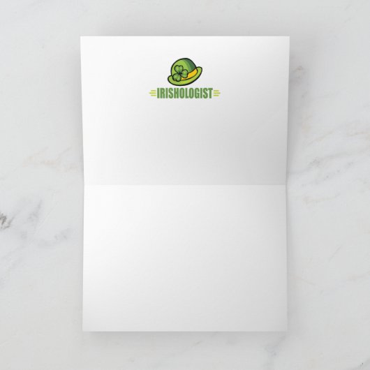 Grappige Ierse St. Patrick's Day Kaart (Binnen)