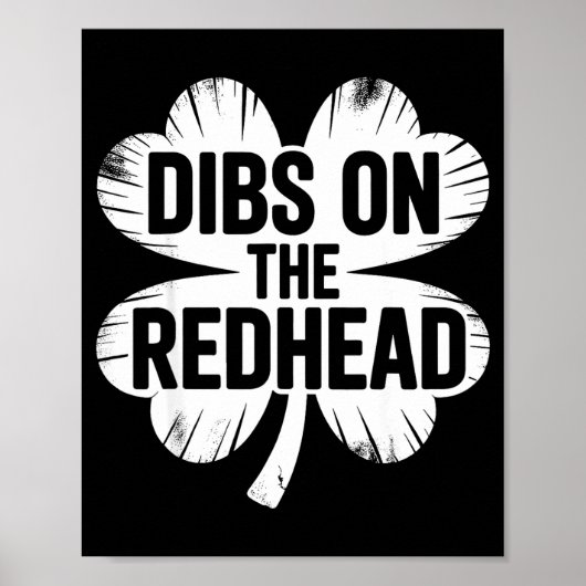Grappige Ierse St. Patrick's Day klavertje vier cl Poster (Voorkant)