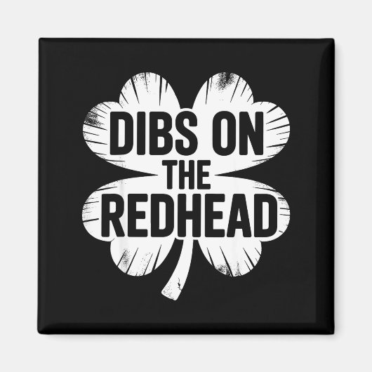 Grappige Ierse st. patricks day shamrock dibs op d Magneet (Voorkant)