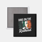 Grappige Ierse St Patricks Day Shamrock Dibs Op De Magneet (Voorkant / Achterkant)
