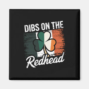 Grappige Ierse St Patricks Day Shamrock Dibs Op De Magneet