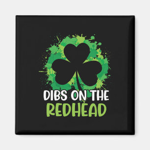 Grappige Ierse St Patricks Day Shamrock Dibs Op De Magneet