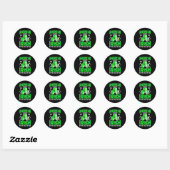 Grappige Ierse trots St. Patrick's Day Keltisch gr Ronde Sticker (Vel)