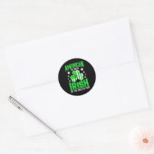 Grappige Ierse trots St. Patrick's Day Keltisch gr Ronde Sticker (Envelop)