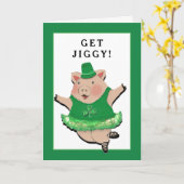Grappige Ierse verjaardag Kaart (Gele Bloem)