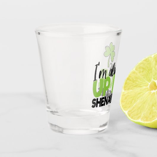 grappige Ierse woordkunst Saint Patrick's Day Shot Glas (Links)