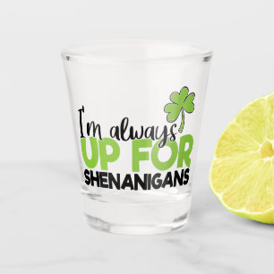 grappige Ierse woordkunst Saint Patrick's Day Shot Glas